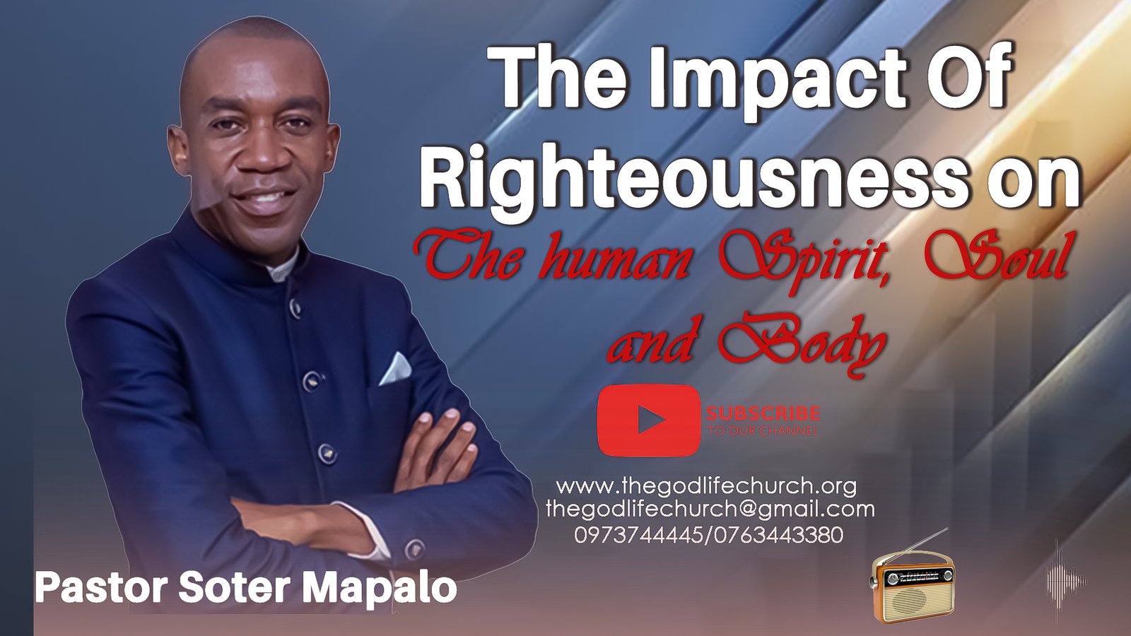 The Impact of Righteousness on the Human spirit, soul and body